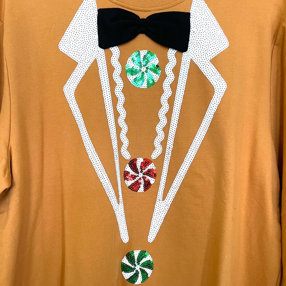 Ginger Bread Man sweat shirt.      ( NEW ITEM ) - Picture 4 of 4
